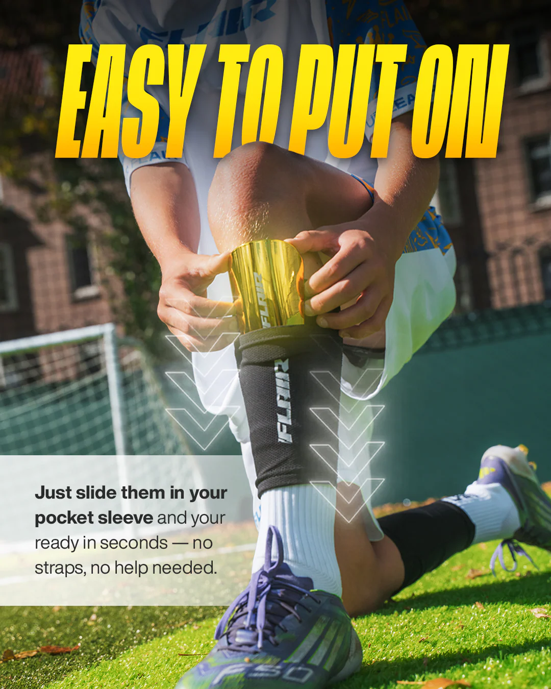 Kids Gold Shin pads - Image 4